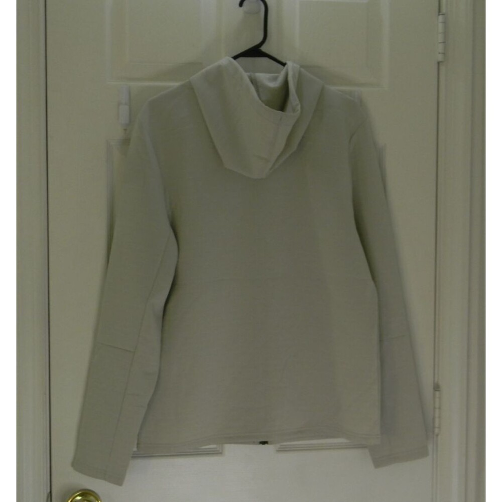 Hurley Exist Icon Extreme Zip Up Hoodie in Bone Scuba Pockets Beach NWT - Picture 2 of 4